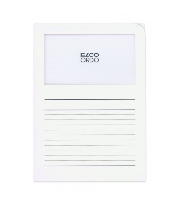 Zakládací obal L s okénkem - A4, papírový, bílý, 1 ks