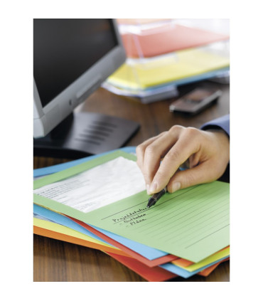 Zakládací obal L s okénkem - A4, papírový, zelený, 1 ks