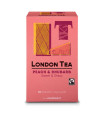 Ovocný čaj London Tea - broskev a rebarbora, Fairtrade, 20x 2g 