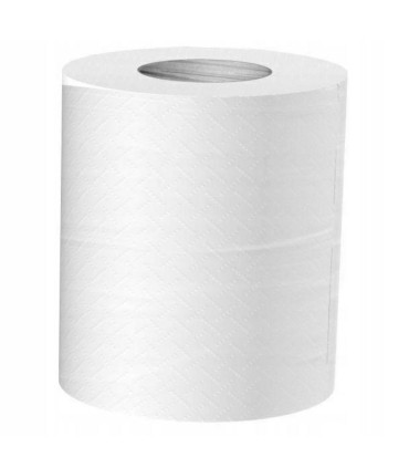 Papírové ručníky v roli Velvet Professional - 2vrstvé, bílé, 110 m, 6 rolí