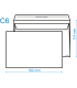 Obálky C6 - obyčejné, 1000 ks, 16,2 x 11,4 cm