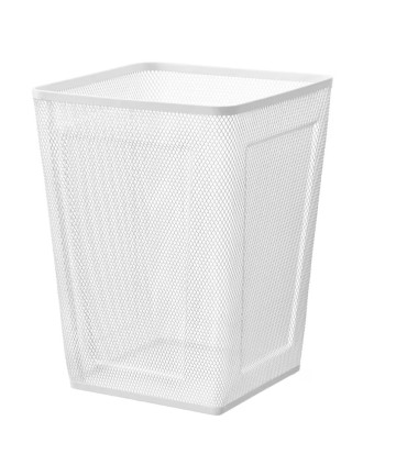 Odpadkový koš drátěný, 18 litrů, bílá