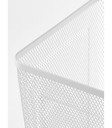 Odpadkový koš drátěný, 18 litrů, bílá