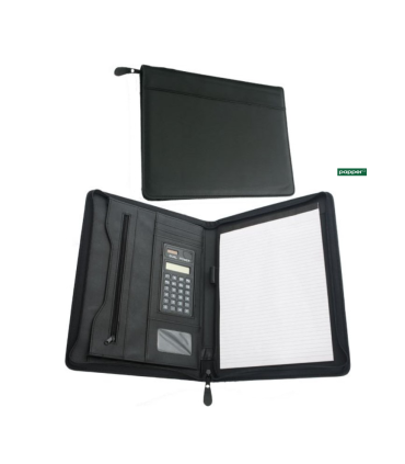 Konferenční desky A4 s kalkulačkou, černé
