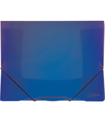 Desky s chlopněmi a gumičkou Opaline - A4, plastové, modré, 1 ks