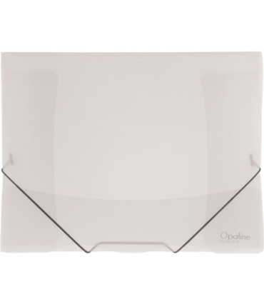 Desky s chlopněmi a gumičkou Opaline - A4, plastové, čiré, 1 ks
