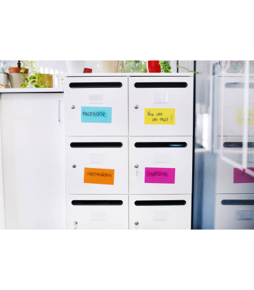 Samolepicí bloček Q-Connect - 75 x 75 mm, neonově růžový