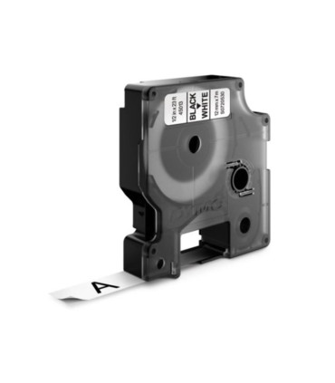 Páska Dymo D1 šířka 12 mm/návin 7m, černá / bílá