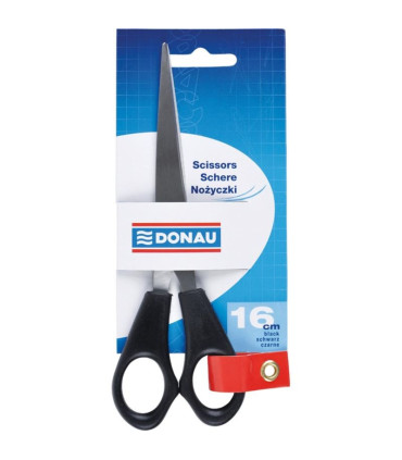 Nůžky Donau - 16 cm, ocel, černé