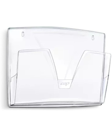 Prezentační nástěnný stojan CepPro - 3 přihrádky, transparentní