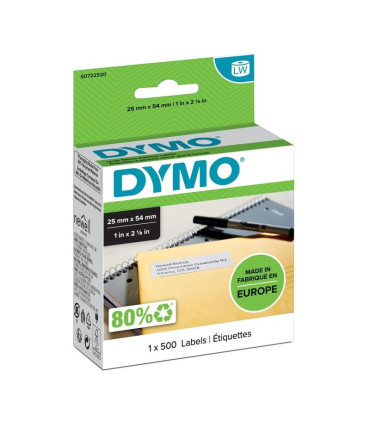 Štítky pro LabelWriter Dymo 54 x 25 mm, univerzální, bílá, 500 ks