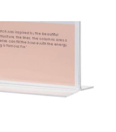 Prezentační stojan Q-Connect - plastový, A4, tvar T