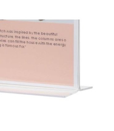 Prezentační stojan Q-Connect - plastový, A5, tvar T