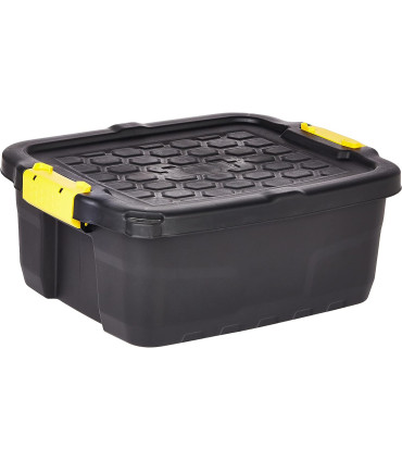 Plastová krabice Strata Heavy Duty - černá, 24 l