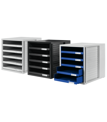 Zásuvkový box HAN KARMA, ECO - 5 zásuvek, modrý