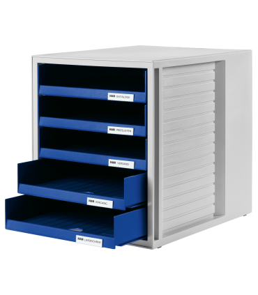 Zásuvkový box HAN KARMA, ECO - 5 zásuvek, modrý