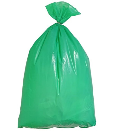 Pytle na odpadky na tříděný odpad - zelené, 120 l, 45 mic, 7 ks