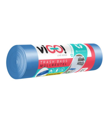 Pytle na odpadky ViGO - 60 l, modré, 28 mic, 10 ks