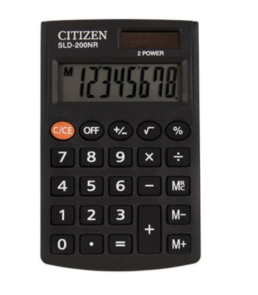 Kapesní kalkulačka Citizen SLD-200NR - černá