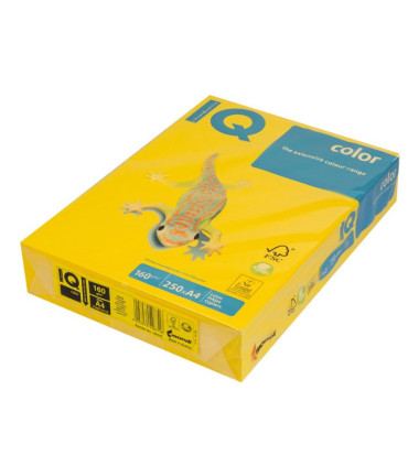 Kopírovací papír IQ Color A4, 160g/m2, žlutá color IG50