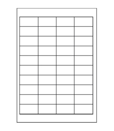 Univerzální etikety S&K Label - mix barev, 48,5 x 25,4 mm, 4 000 ks