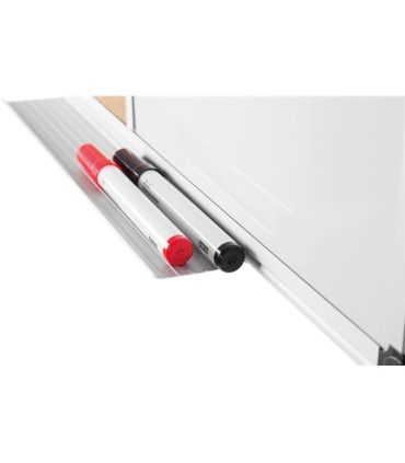 Kombinovaná tabule BI-OFFICE - 90 x 60 cm, hliníkový rám