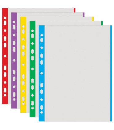 Euroobaly U s barevným okrajem - A4, žluté, matné, 40 mic, 100 ks
