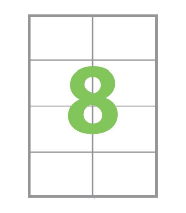 Univerzální etikety Q-Connect - bílé, 105 x 74 mm, 800 ks