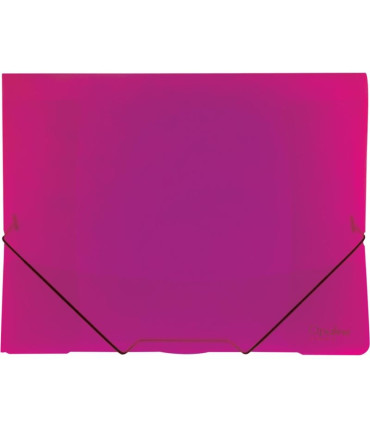 Desky s chlopněmi a gumičkou Opaline - A4, plastové, růžové, 1 ks