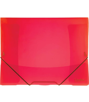 Desky s chlopněmi a gumičkou Opaline - A4, plastové, červené, 1 ks