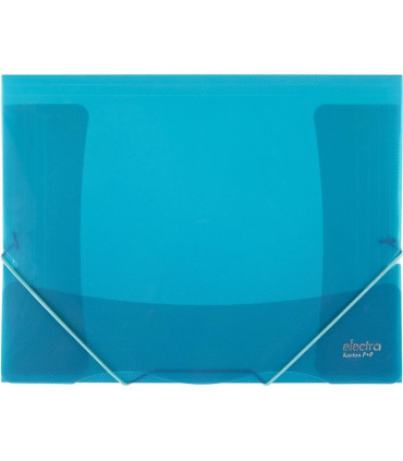 Desky s chlopněmi a gumičkou Electra - A4, plastové, tmavě zelené, 1 ks