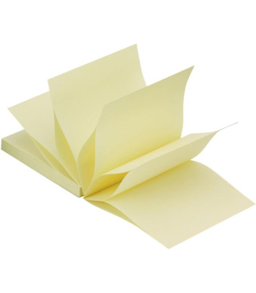 Z-bloček Q-Connect - 75 x 75 mm, žlutý