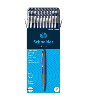 Kuličkové pero Schneider Loox - modré, modrá náplň 775 M