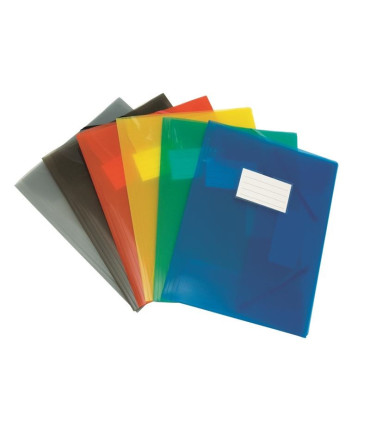 Desky s chlopněmi a gumičkou Donau - A4, plastové, červené, 1 ks