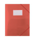Desky s chlopněmi a gumičkou Donau - A4, plastové, červené, 1 ks