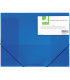 Desky s chlopněmi a gumičkou Q-Connect - A3, modré, 1 ks