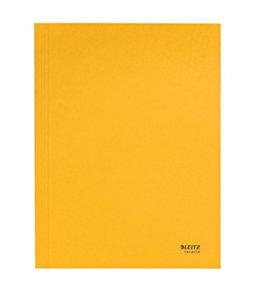 Papírové desky s chlopněmi Leitz RECYCLE - A4, ekologické, žluté, 1 ks