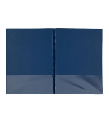 Uzavíratelné desky SPORO - A4, spodní plastové kapsy, modré