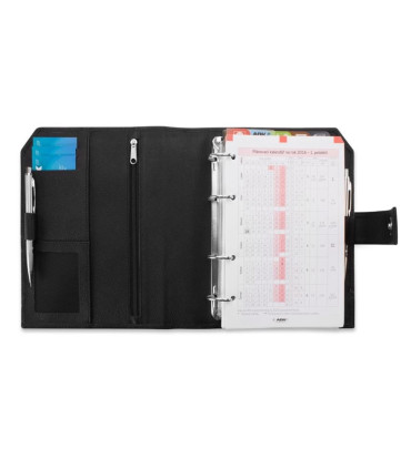 Diář ADK Classic - A5, denní, kožený, černý, rok 2025