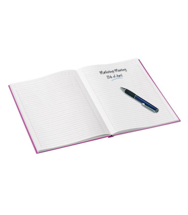 Zápisník Leitz WOW - A4, linka, růžový