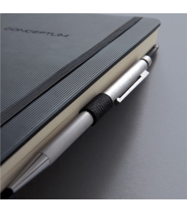 Záznamní kniha Sigel Conceptum - Hardcover, A4, linkovaná, černá