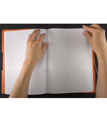 Blok Herlitz Flex A5 růžový, čtverečkovaný