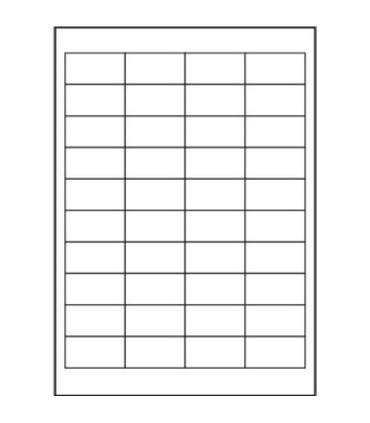 Lesklé etikety S&K Label - bílé, 48,5 x 25,4 mm, 4 000 ks