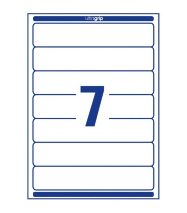 Etikety na pořadače Avery Zweckform - bílé, 192 x 38 mm, 210 ks