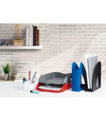 Stojan na časopisy HAN - plastový, červená