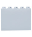 Rozlišovače do kartoték A6 - PVC, potištěné A-Z, 25-dílné, šedé
