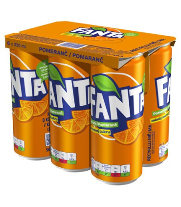 Fanta pomeranč - plech, 24x 0,33 l