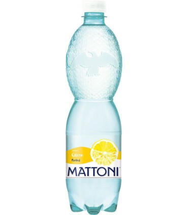 Minerální voda Mattoni - citron, perlivá, 6x 1,5 l