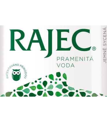 Pramenitá voda Rajec - jemně perlivá, 12x 0,33 l