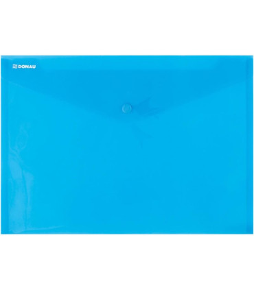 Zakládací pouzdro s drukem Donau - A4, 180 mic, transparentně modré, 1 ks